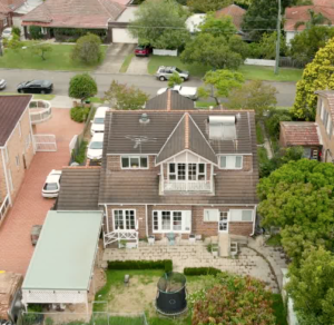 Aerial View on House