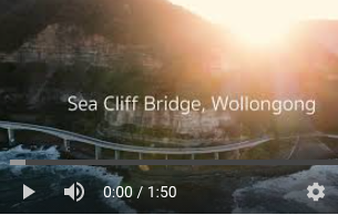 Drone Video on Sea Cliff Bridge
