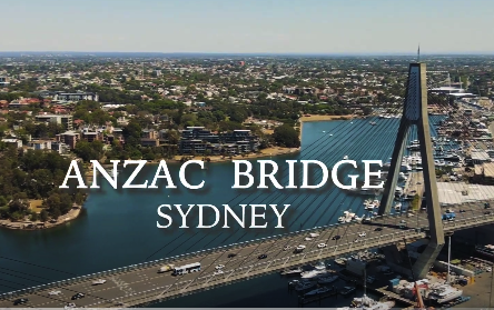 Drone Video on Anzac Bridge